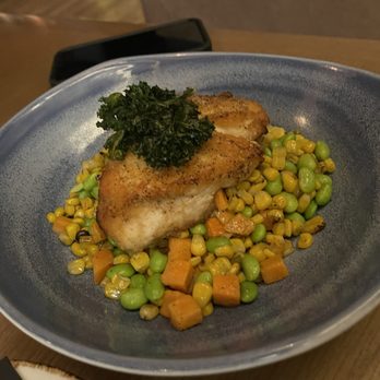 Corner Restaurant - Red Snapper and sweet potato medley - Bars Near Me - Austin, Texas Corner Restaurant - Red Snapper and sweet potato medley - Bars Near Me - Austin, Texas
