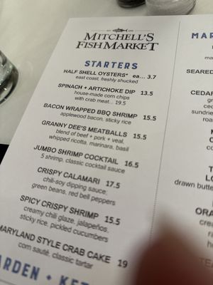 Menu photo 1 Mitchell's Fish Market Pittsburgh, PA