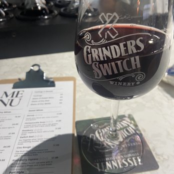 Grinders Switch Winery - a glass of wine - Wine Tasting Room Near Me - Columbia, Tennessee