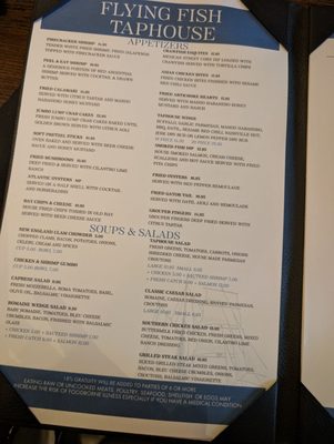 Menu photo 6 Flying Fish Taphouse Jacksonville, FL
