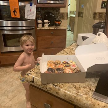 Charlie's Mini Donuts & Coffee - Excited for his Saturday morning treat from Charlies Donuts. They have the BEST donuts you will ever taste. - Donuts Near Me - Lakeland, Florida Charlie's Mini Donuts & Coffee - Excited for his Saturday morning treat from Charlies Donuts. They have the BEST donuts you will ever taste. - Donuts Near Me - Lakeland, Florida