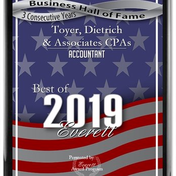 Toyer, Dietrich & Associates - We've won the Best of Everett Accountant's for 3 years in a row! - Accountants Near Me - Everett, Washington Toyer, Dietrich & Associates - We've won the Best of Everett Accountant's for 3 years in a row! - Accountants Near Me - Everett, Washington