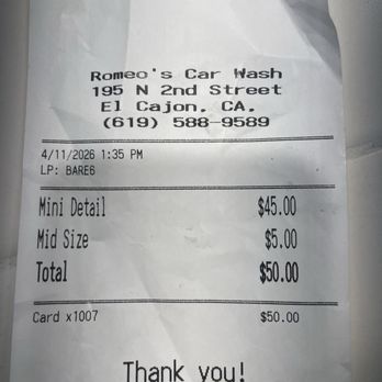 Romeo's Car Wash - Car Wash Near Me - El Cajon, California