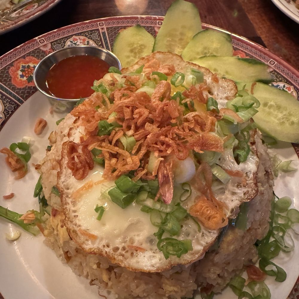 Kedai Makan - Nasi Goreng Kampung with tofu and shrimp - Malaysian Near Me - Seattle, Washington Kedai Makan - Nasi Goreng Kampung with tofu and shrimp - Malaysian Near Me - Seattle, Washington