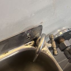 They used this to scoop and wash the ice cream scooper omg