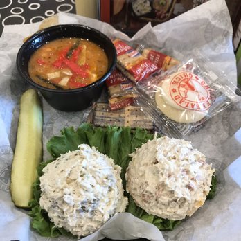 Chicken Salad Chick - Jalapeno Holly & Sassy Scotty with a cup of tortilla soup! - Southern Near Me - Fayetteville, Arkansas