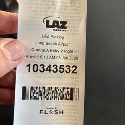 Delta Airlines - Shows what time I arrived.