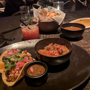 Amaya Modern Mexican - Carne Asada tacos.  Chips and salsa are also good - Mexican Near Me - Las Vegas, Nevada