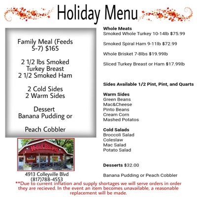 Menu photo 2 Red Barn Bar-B-Que Colleyville, TX Menu photo 2 Red Barn Bar-B-Que Colleyville, TX