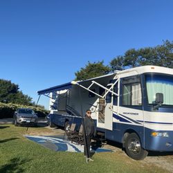 Fisherman's Memorial State Park & Campground - And this is our site the highways behind us, but it's a nice location