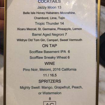 AC Lounge - the cocktail menu for ac lounge special cocktails - New American Near Me - Atlanta, Georgia