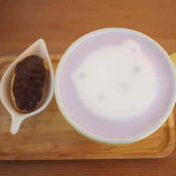 Cafe Maji - Taro latte!! Recommend. - Coffee & Tea Near Me - Artesia, California