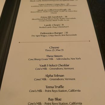 Delmonico's - Bar Menu - Steakhouses Near Me - New York, New York