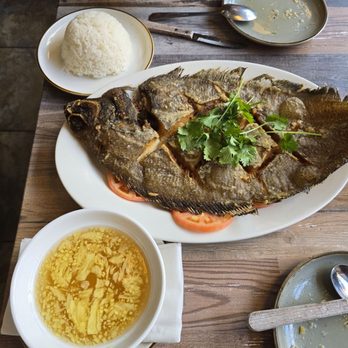 The Corner Pho - Whole fried flounder with ginger sauce. - Vietnamese Near Me - Jersey City, New Jersey The Corner Pho - Whole fried flounder with ginger sauce. - Vietnamese Near Me - Jersey City, New Jersey