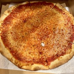 Angelo's Pizza - Cheese Pizza Slice - so thin. There's a hole