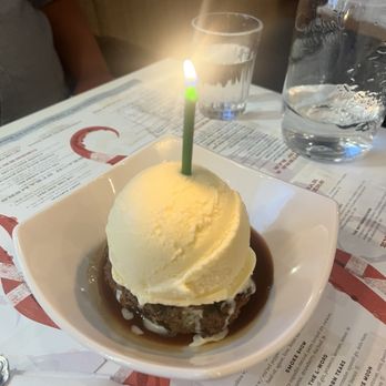 Fishing With Dynamite - Chocolate Pretzel Bread Pudding w/ brown butter, salted caramel, & mascarpone ice cream - Seafood Near Me - Manhattan Beach, California