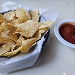 The Happy Taco - The salsa is excellent so are the chips, a sign of excellent food to come