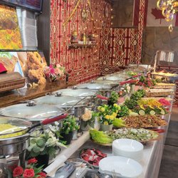 Buffet table