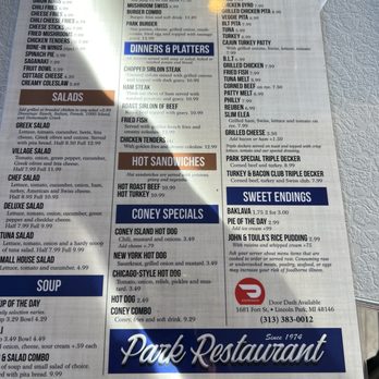 Park Restaurant - Diners Near Me - Lincoln Park, Michigan Park Restaurant - Diners Near Me - Lincoln Park, Michigan