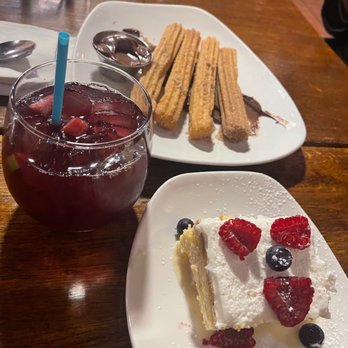 Chano's Cantina - Churros Tres Leches Cake SangrÃa - Mexican Near Me - Astoria, New York Chano's Cantina - Churros Tres Leches Cake SangrÃa - Mexican Near Me - Astoria, New York