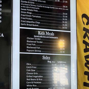 The Catch - Kiddie Menu - Seafood Near Me - Tyler, Texas