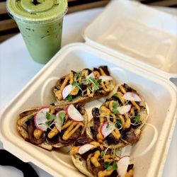 RĀW Superfood To-Go - Adaptogenic Mushroom Toast and Pistachio Matcha Latte