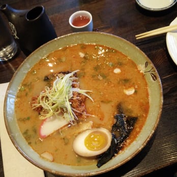 Umai - Spicy roasted garlic pork ramen - Japanese Near Me - Chicago, Illinois Umai - Spicy roasted garlic pork ramen - Japanese Near Me - Chicago, Illinois