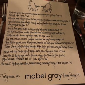 Mabel Gray - Menu - New American Near Me - Hazel Park, Michigan Mabel Gray - Menu - New American Near Me - Hazel Park, Michigan