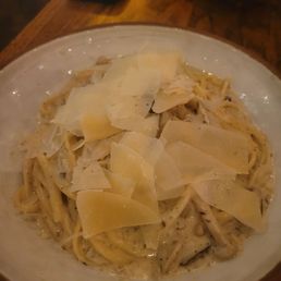 Black truffle bucatini