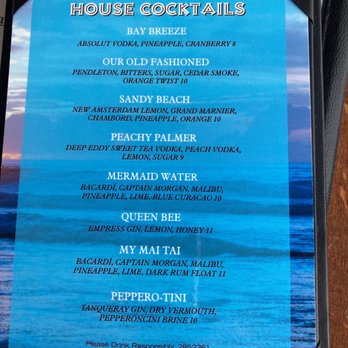 Bay Breeze Restaurant & Bar - Drink menu - Cocktail Bars Near Me - Blaine, Washington Bay Breeze Restaurant & Bar - Drink menu - Cocktail Bars Near Me - Blaine, Washington