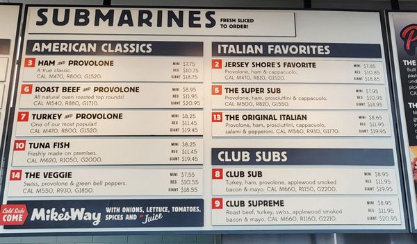 Menu photo 2 Jersey Mike's Subs Honolulu, HI