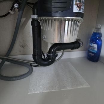 All American Plumbing - This is the finished redoing the plumbing under my kitchen sink. Much cleaner and sturdier. - Plumbing Near Me - Poway, California All American Plumbing - This is the finished redoing the plumbing under my kitchen sink. Much cleaner and sturdier. - Plumbing Near Me - Poway, California