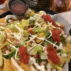 Chicken nachos, I started to add the salsa