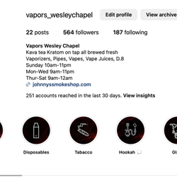 Vapors Smoke Shop & Kava Bar - social