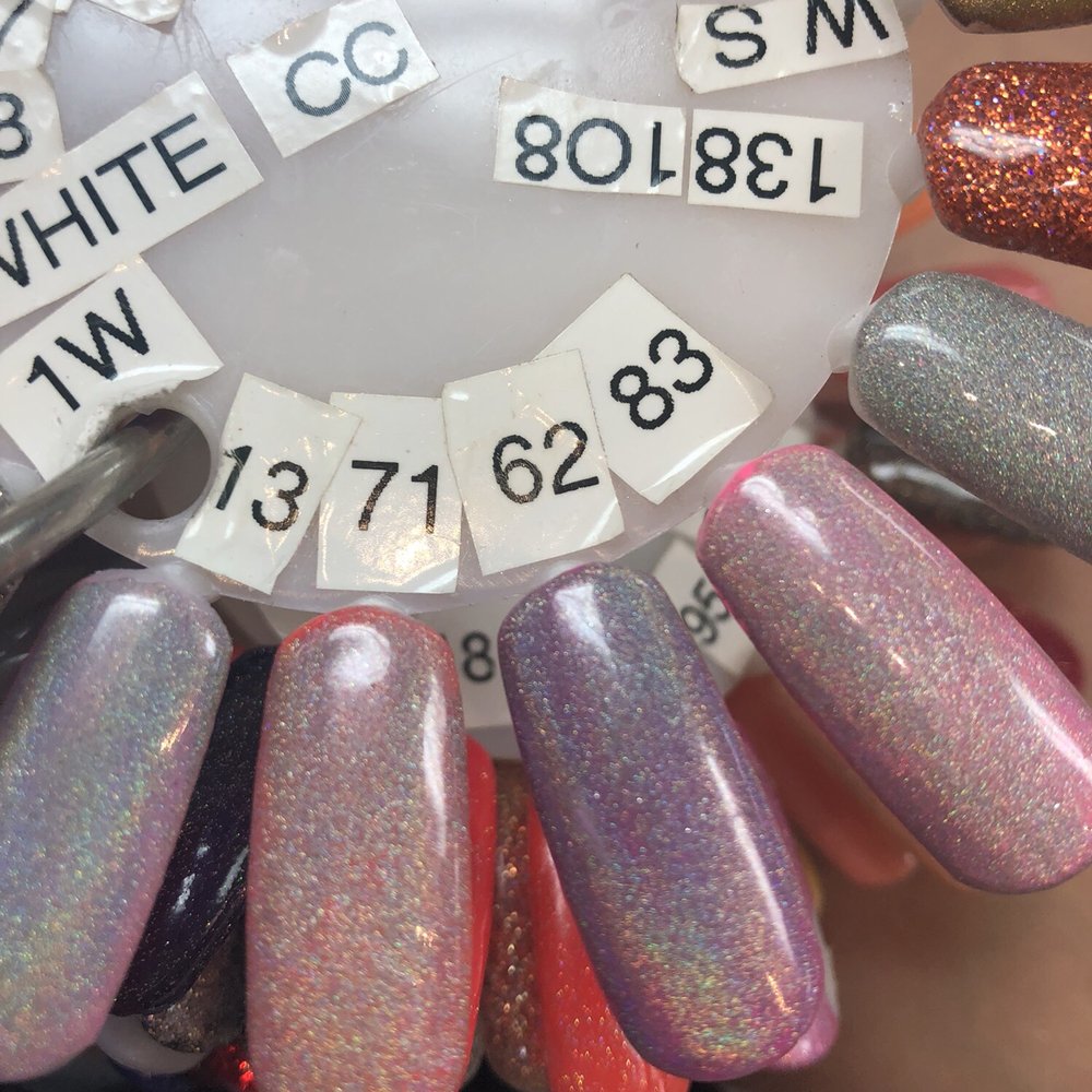 L A Nails - Again, plain colors with glitter top coat. - Nail Salons Near Me - Henderson, Nevada L A Nails - Again, plain colors with glitter top coat. - Nail Salons Near Me - Henderson, Nevada