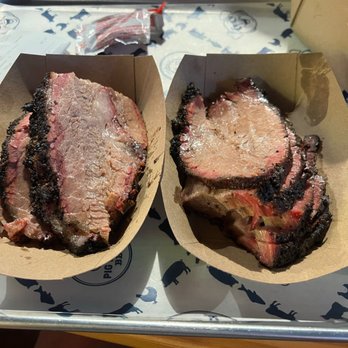 Pig Beach BBQ - 1/2 lb Brisket x2 - Barbeque Near Me - Astoria, New York Pig Beach BBQ - 1/2 lb Brisket x2 - Barbeque Near Me - Astoria, New York