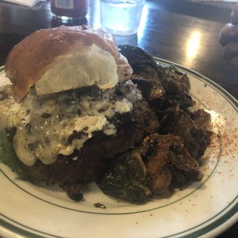 Grind Burger Kitchen - Season summer burger and brussel sprouts - Burgers Near Me - Louisville, Kentucky