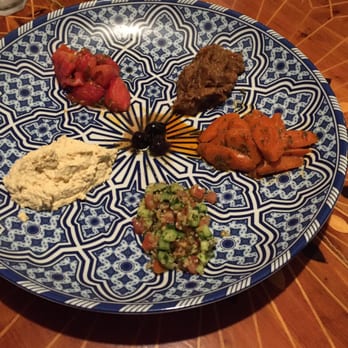 Casablanca - Moroccan Salad - Hummus, Tabbouleh, Carrots, Baba Ganoush, Tomatoes, Olives. Incredible - Moroccan Near Me - Kailua, Hawaii Casablanca - Moroccan Salad - Hummus, Tabbouleh, Carrots, Baba Ganoush, Tomatoes, Olives. Incredible - Moroccan Near Me - Kailua, Hawaii