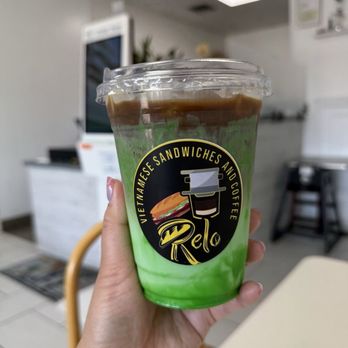 Relo Banh Mi & Coffee - Pandan Latte - Vietnamese Near Me - Dublin, California Relo Banh Mi & Coffee - Pandan Latte - Vietnamese Near Me - Dublin, California