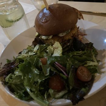 The Hook & Plow Bend - Crab cake sandwich - New American Near Me - Bend, Oregon The Hook & Plow Bend - Crab cake sandwich - New American Near Me - Bend, Oregon