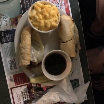Metro Diner - French dip with mac and cheese as the side dish - Diners Near Me - Indianapolis, Indiana Metro Diner - French dip with mac and cheese as the side dish - Diners Near Me - Indianapolis, Indiana