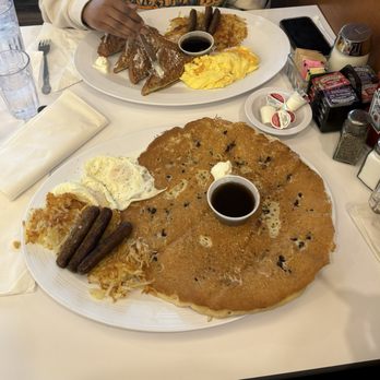 The Blueberry Cafe - Chocolate chip pancake platter French toast platter - Waffles Near Me - Kettering, Ohio The Blueberry Cafe - Chocolate chip pancake platter French toast platter - Waffles Near Me - Kettering, Ohio