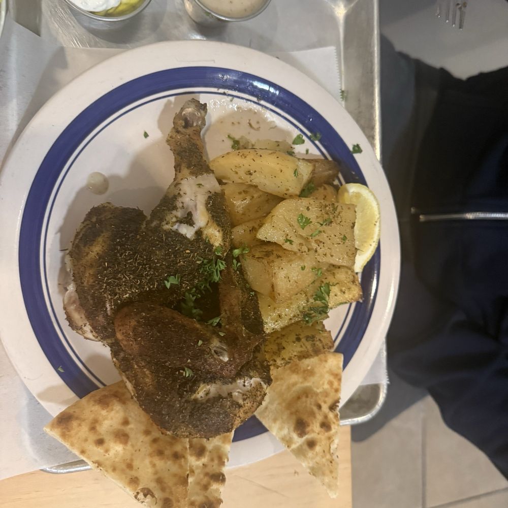 J-K's Greek Cafe - Half chicken plate - Caterers Near Me - La Mesa, California J-K's Greek Cafe - Half chicken plate - Caterers Near Me - La Mesa, California