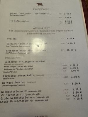 Menu photo 1 Zum Ochsen Rust, BW