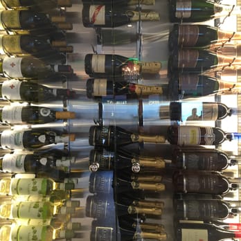 Lalla Grill Oceanside - Wine wall - interesting decor! - Seafood Near Me - Monterey, California