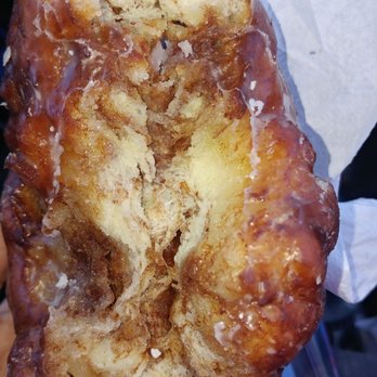 The Original Ferrell's Donuts - Inside the apple fritter - Donuts Near Me - Santa Cruz, California