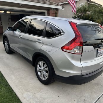 Mikes Tint Shop - Back and front window tint - 2013 Honda CRV EXL - Home Window Tinting Near Me - Orange, California Mikes Tint Shop - Back and front window tint - 2013 Honda CRV EXL - Home Window Tinting Near Me - Orange, California