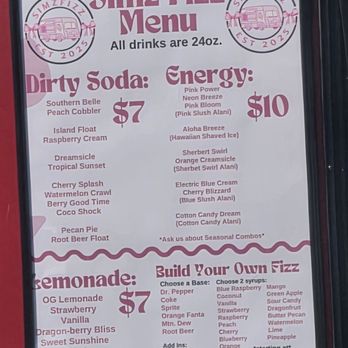 Simz Fizz - Simz Fizz Menu - Food Trucks Near Me - Anniston, Alabama Simz Fizz - Simz Fizz Menu - Food Trucks Near Me - Anniston, Alabama