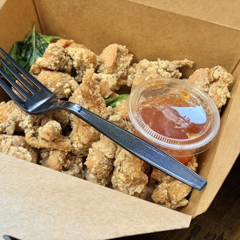 Eden Garden Cafe - Popcorn chicken w/fried basil was crispy and savory! - Coffee & Tea Near Me - Shoreline, Washington Eden Garden Cafe - Popcorn chicken w/fried basil was crispy and savory! - Coffee & Tea Near Me - Shoreline, Washington
