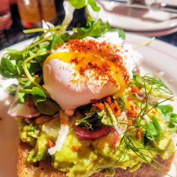 Fox And The Hen - Avocado Toast! The poached egg was absolute PERFECTION. - Breakfast & Brunch Near Me - Denver, Colorado